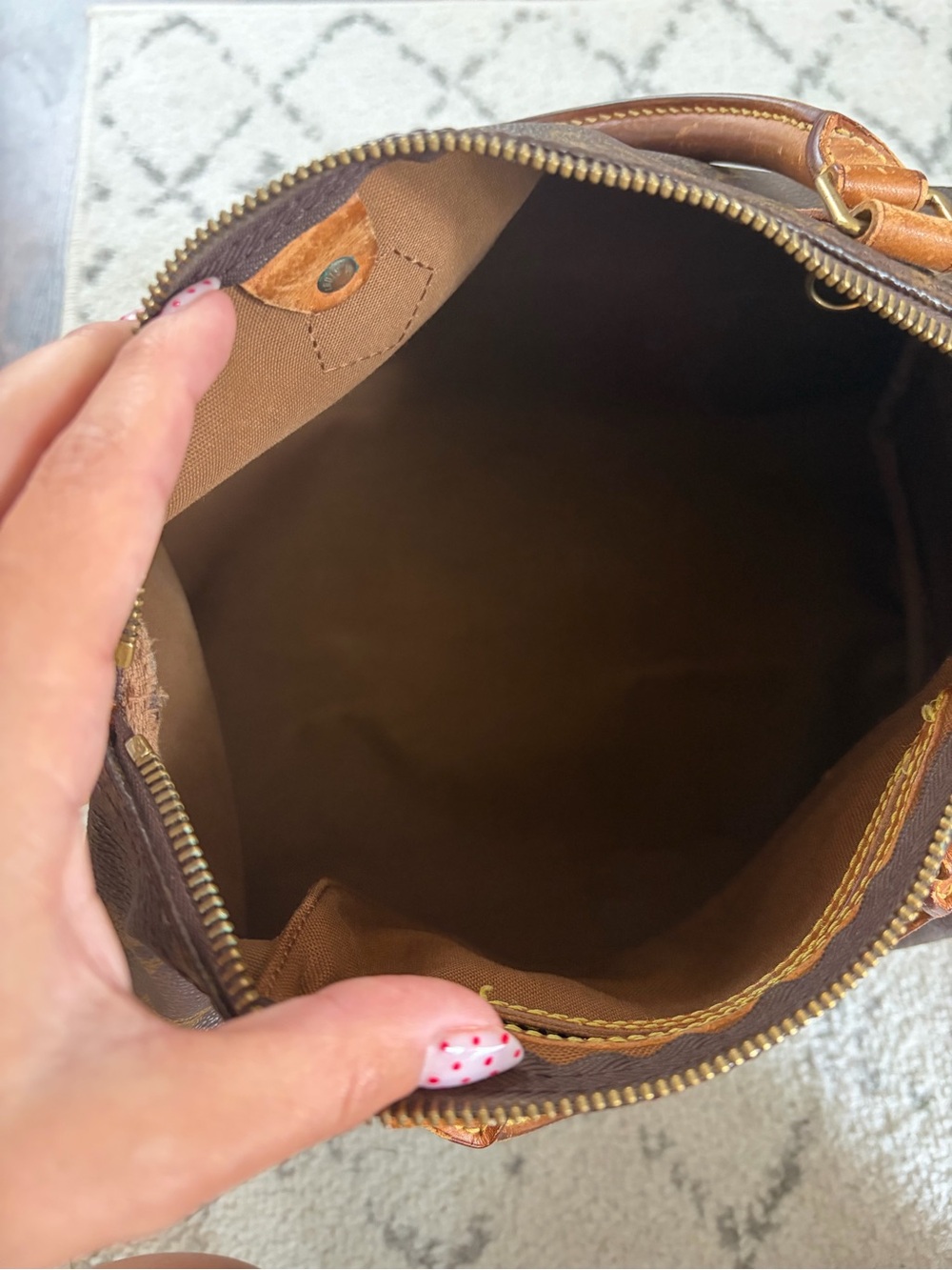 Louis Vuitton Speedy 30 Monogram Canvas Bag - Vintage - Picture 9 of 12